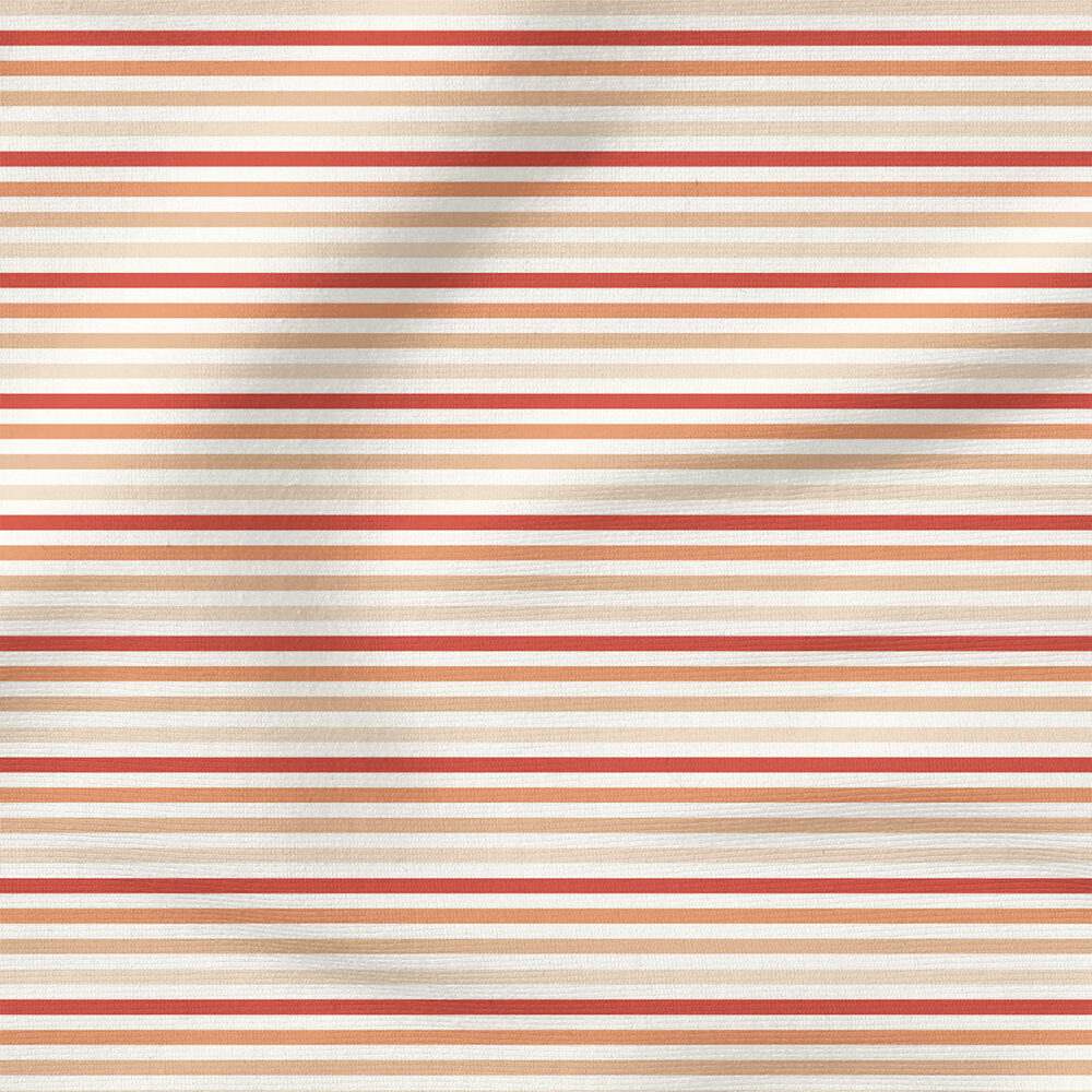 Wild Liner (Burnt Sienna | Stripes and Shapes, Holiday, Standard Designs Fabric Design | Hufton Studio